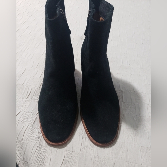 Soludos Women's Greta Bootie Black 100% Suede Size 8 - Picture 7 of 12